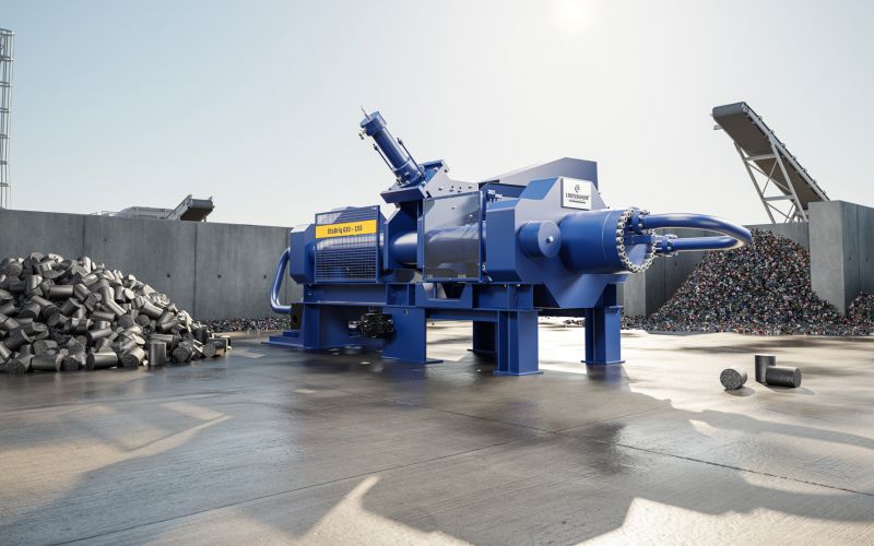Reduced internal handling of loose and bulky scrap